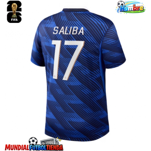 Camiseta Francia William Saliba #17 Primera Equipación Replica Mundial 2026 mangas cortas